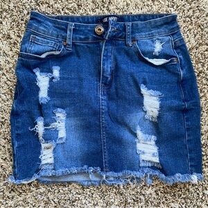 Blue Savvy Jean Skirt